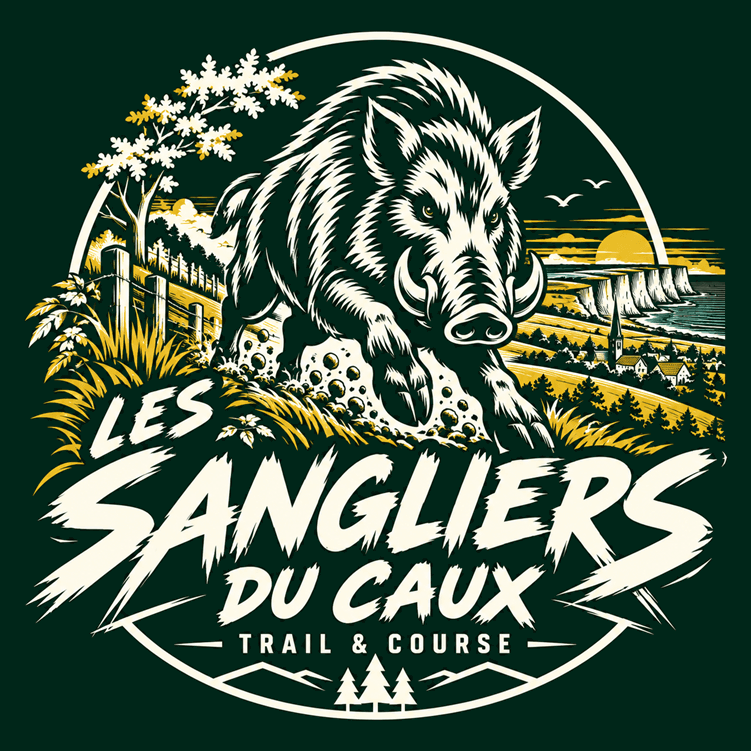 Logo des Sangliers du Caux, trail et course